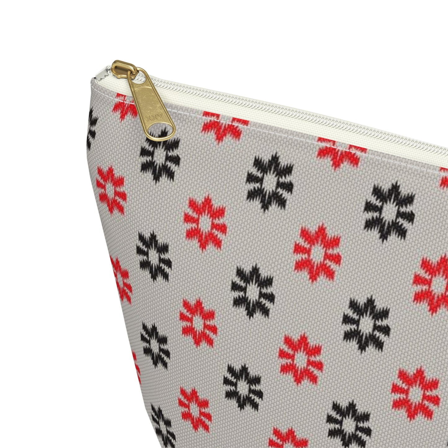 Nepali Dhaka Pattern Accessory Pouch w T-bottom - Premium Bags from Nepsera Collection - Just $25.00! Shop now at Nepsera Collection