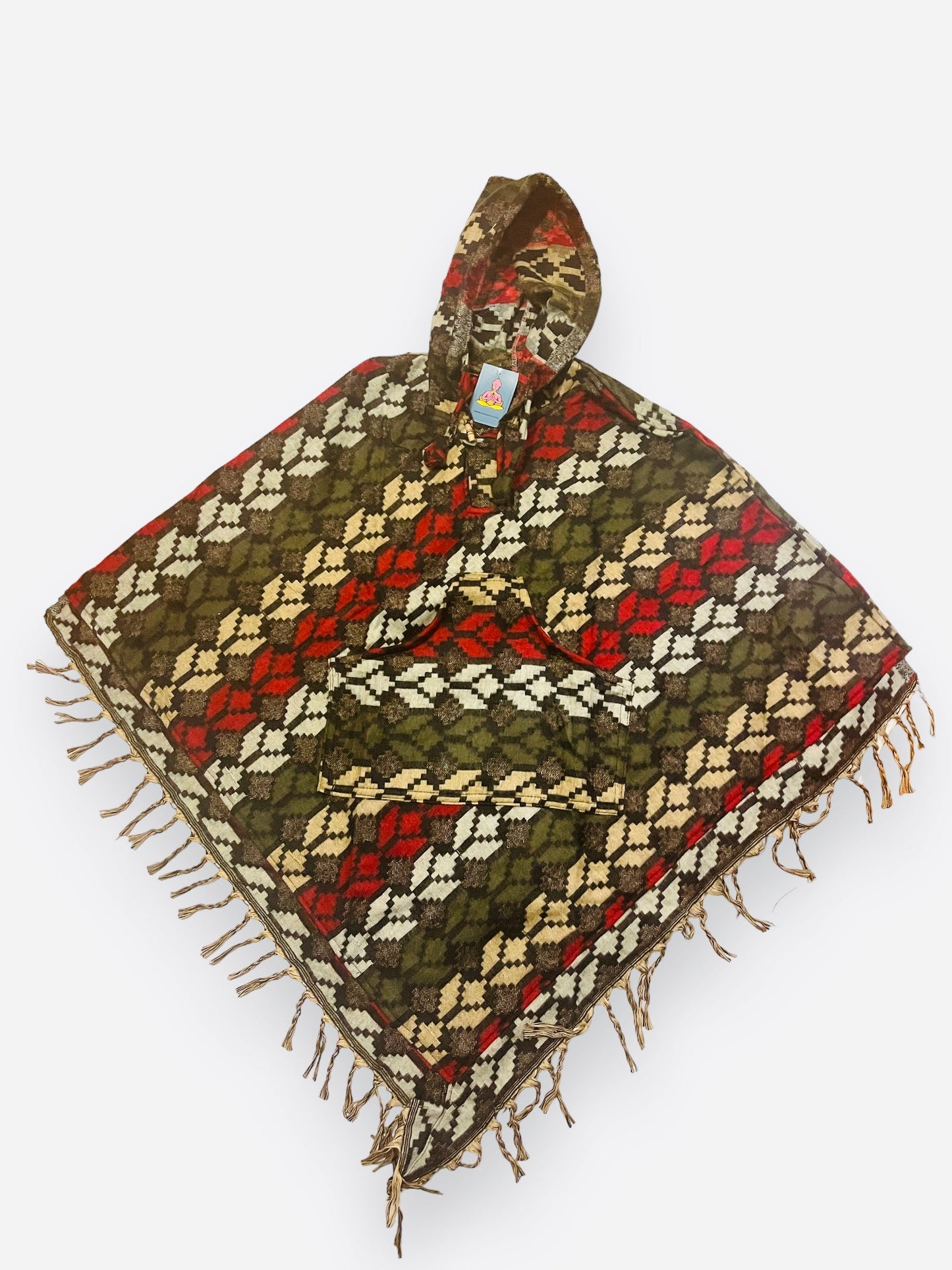 Hand loomed Yak Wool Poncho Made in Nepal. - Premium Poncho from Nepsera Collection - Just $50! Shop now at Nepsera Collection