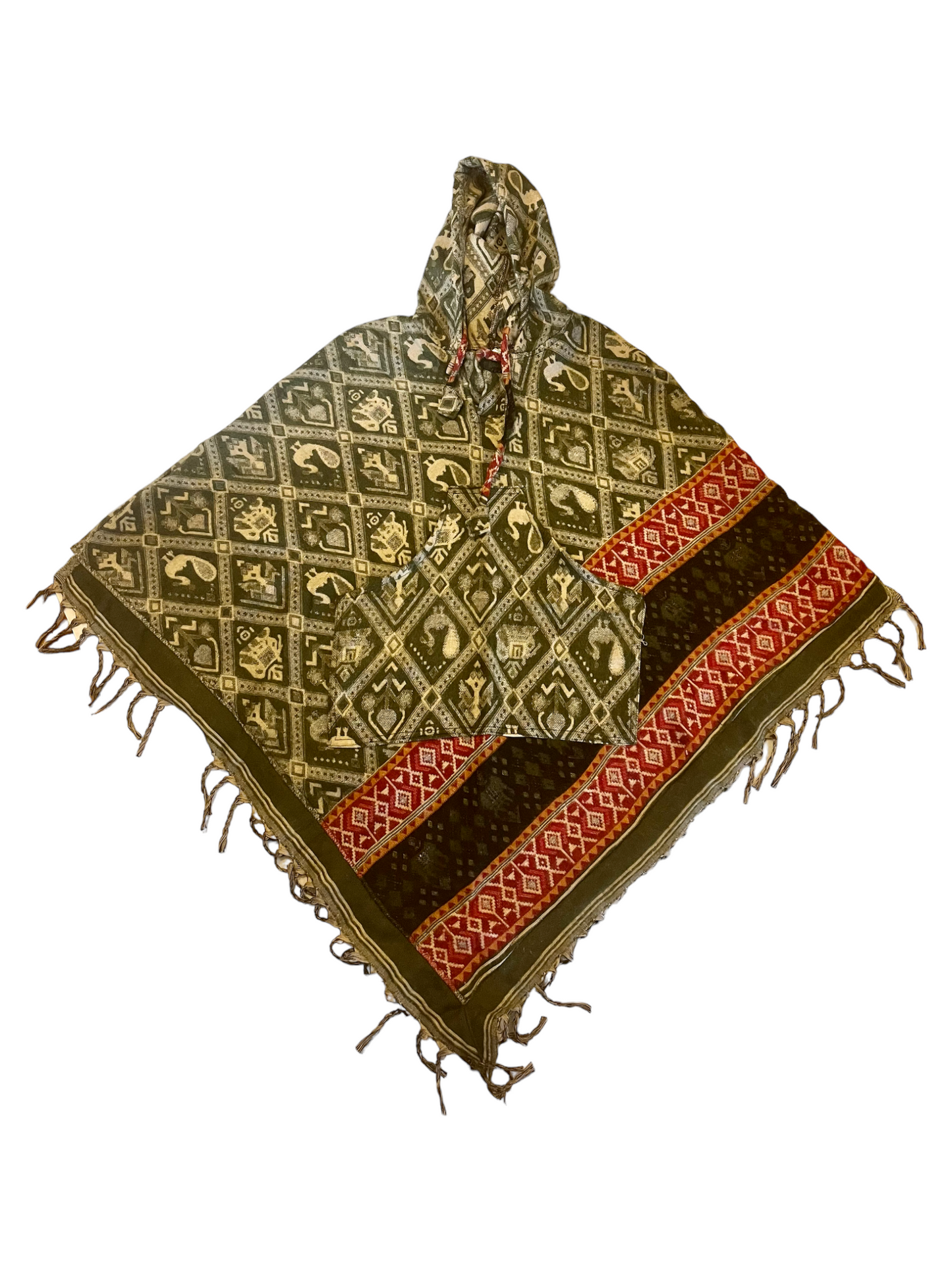 Hand loomed Yak Wool Poncho Made in Nepal. - Premium Poncho from Nepsera Collection - Just $50! Shop now at Nepsera Collection