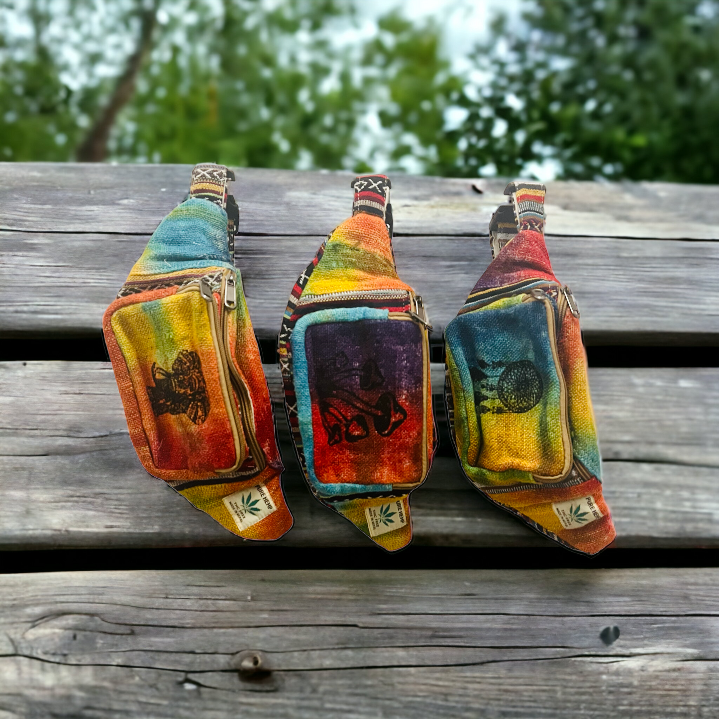 Hemp Tie Dye Fanny Pack is a unique and vibrant accessory handmade in Nepal - Premium from Nepsera Collection - Just $25! Shop now at Nepsera Collection