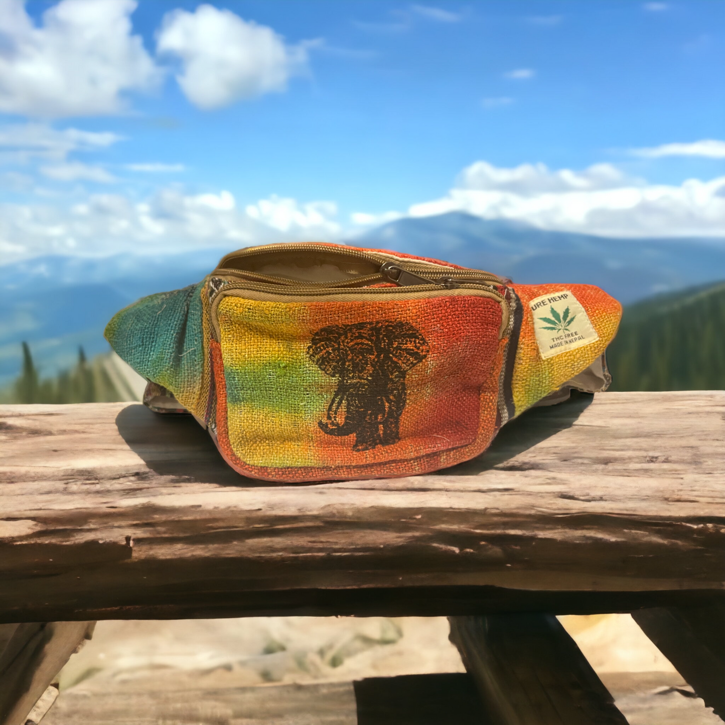 Hemp Tie Dye Fanny Pack is a unique and vibrant accessory handmade in Nepal - Premium from Nepsera Collection - Just $25! Shop now at Nepsera Collection