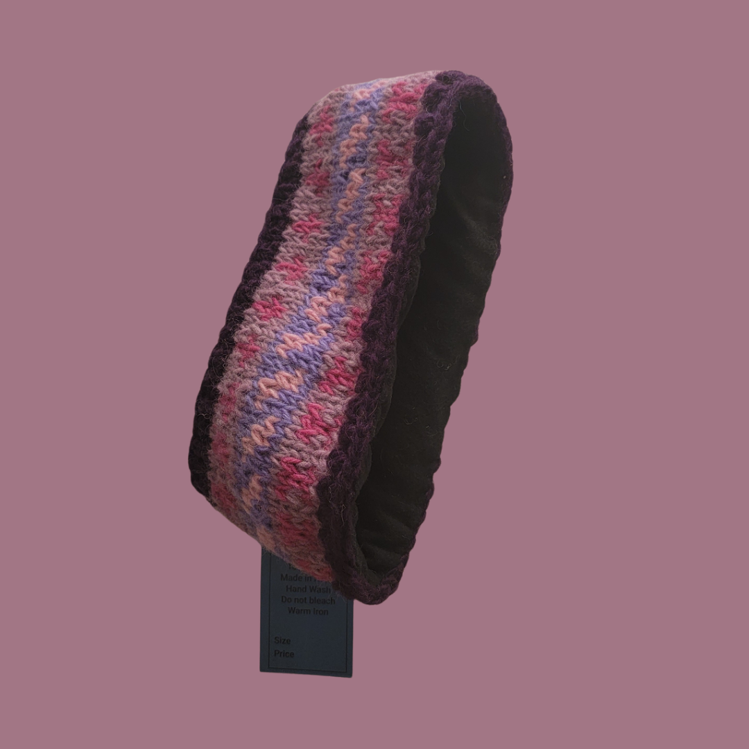 Fleece Lined Wool Patterned Headband Woolen - Premium from Nepsera Collection - Just $20.00! Shop now at Nepsera Collection