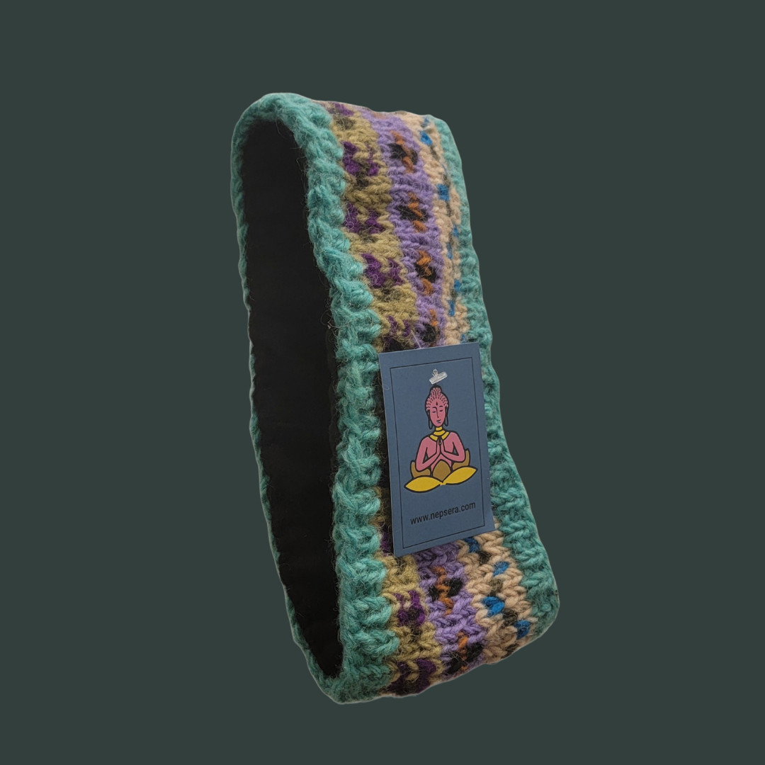 Fleece Lined Wool Patterned Headband Woolen - Premium from Nepsera Collection - Just $15! Shop now at Nepsera Collection
