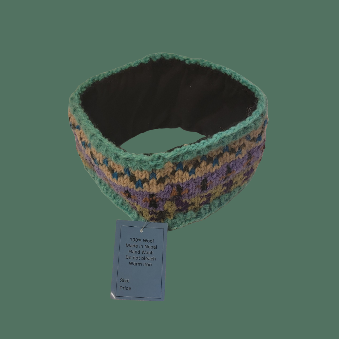 Fleece Lined Wool Patterned Headband Woolen - Premium from Nepsera Collection - Just $15! Shop now at Nepsera Collection