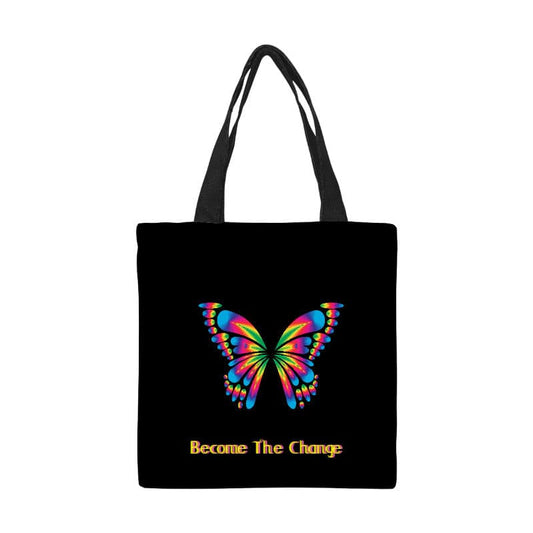 Become The Change Butterfly Tote Bag . - Premium Tote Bag from Nepsera Collection - Just $31.08! Shop now at Nepsera Collection