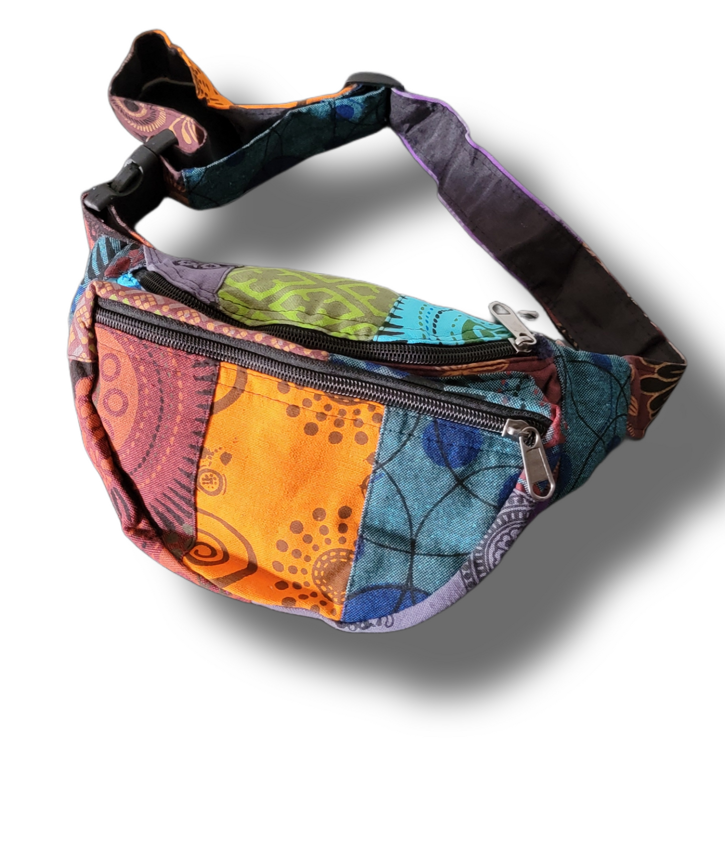 Multicolor Patchwork Fanny Pack - Premium Hemp fanny pack from Nepsera Collection - Just $18.00! Shop now at Nepsera Collection