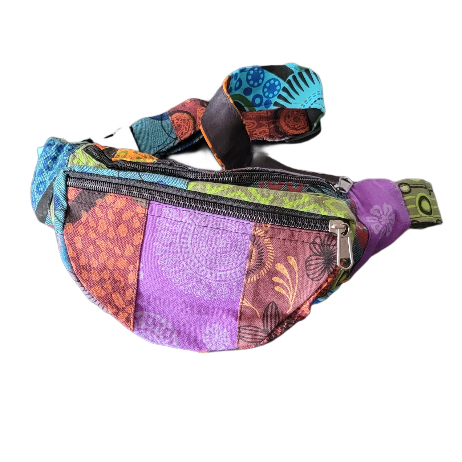 Multicolor Patchwork Fanny Pack - Premium Hemp fanny pack from Nepsera Collection - Just $18.00! Shop now at Nepsera Collection