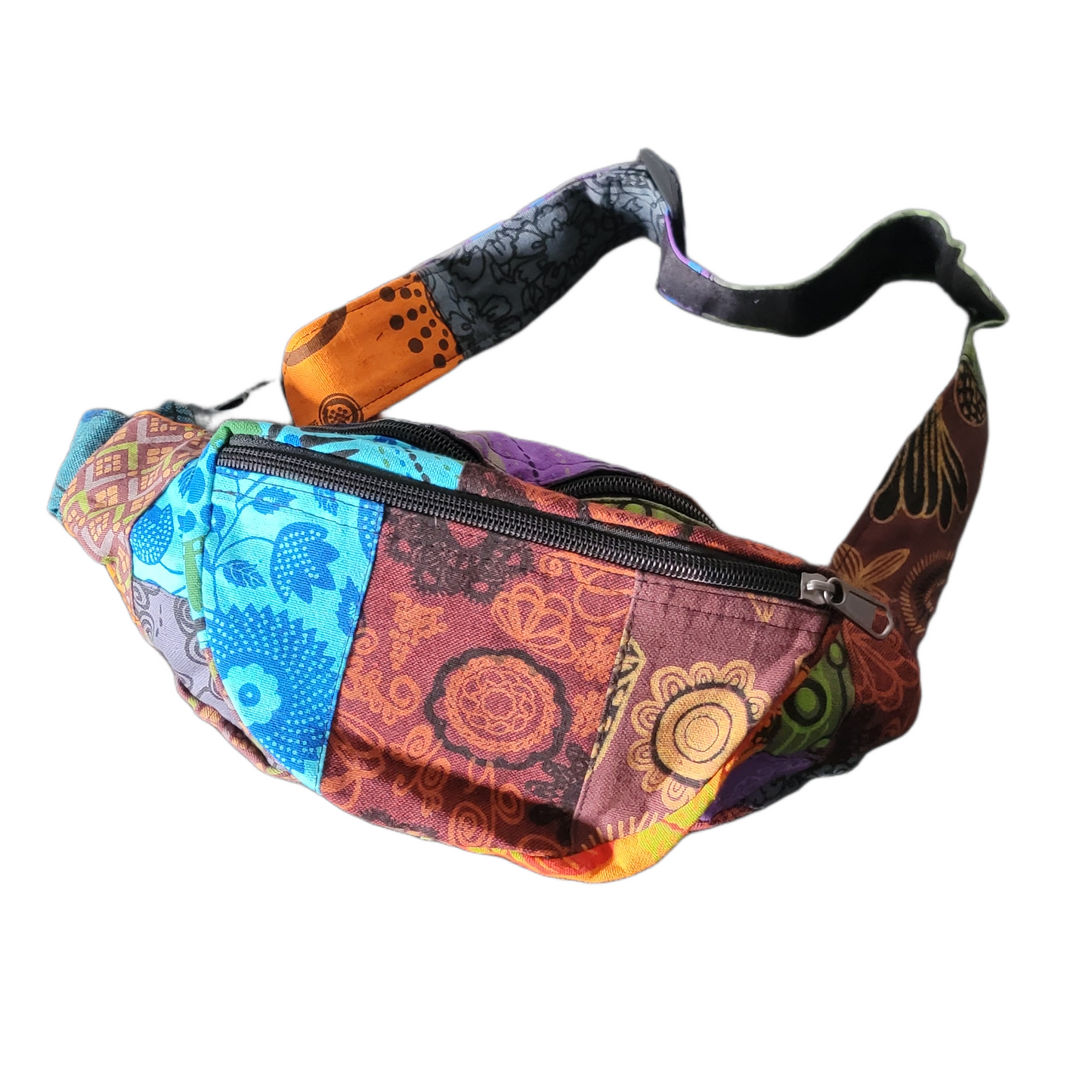 Multicolor Patchwork Fanny Pack - Premium Hemp fanny pack from Nepsera Collection - Just $18.00! Shop now at Nepsera Collection