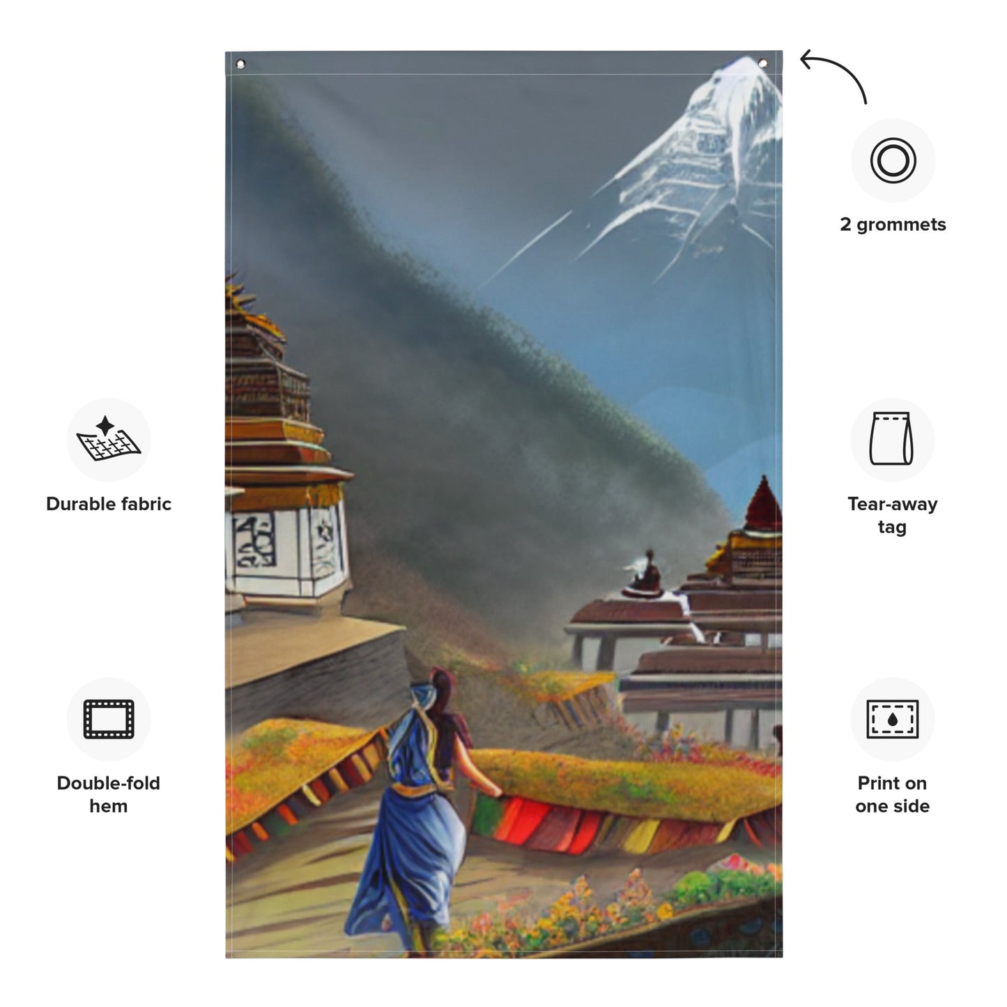 Experience the beauty of Nepal's stunning mountain views. - Premium from Nepsera Collection - Just $50.00! Shop now at Nepsera Collection