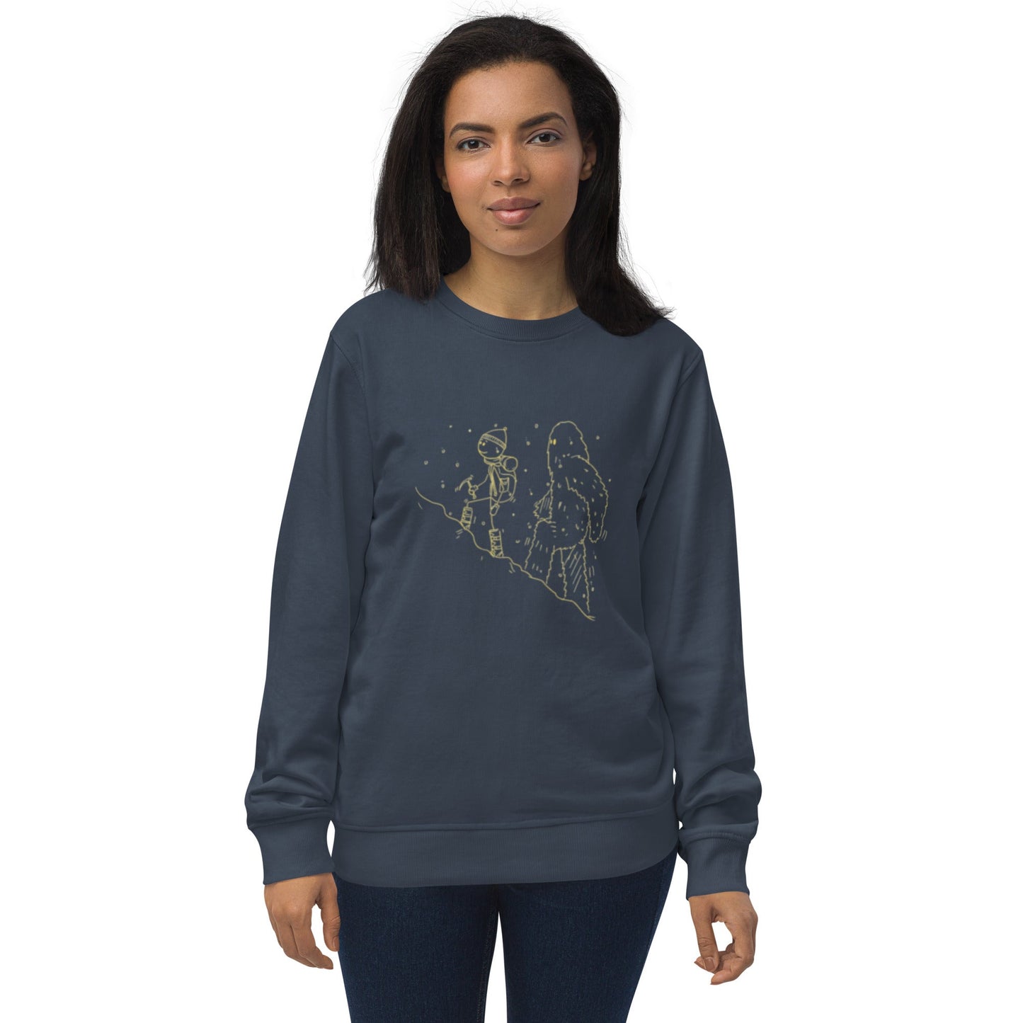 Mt Everest Climbing Yeti Unisex organic sweatshirt - Premium from Nepsera Collection - Just $45.00! Shop now at Nepsera Collection