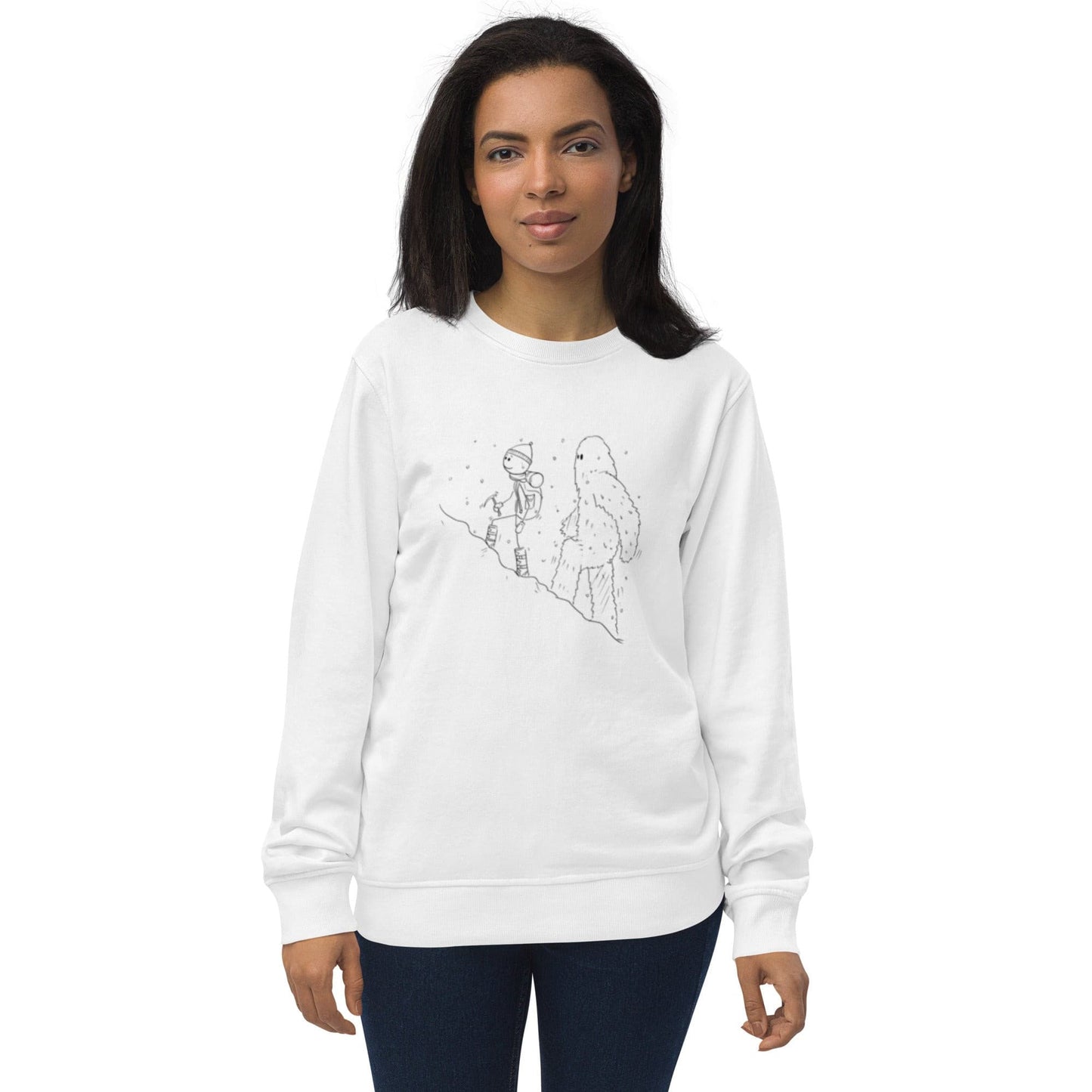 Mt Everest Climbing Yeti Unisex organic sweatshirt - Premium from Nepsera Collection - Just $45.00! Shop now at Nepsera Collection