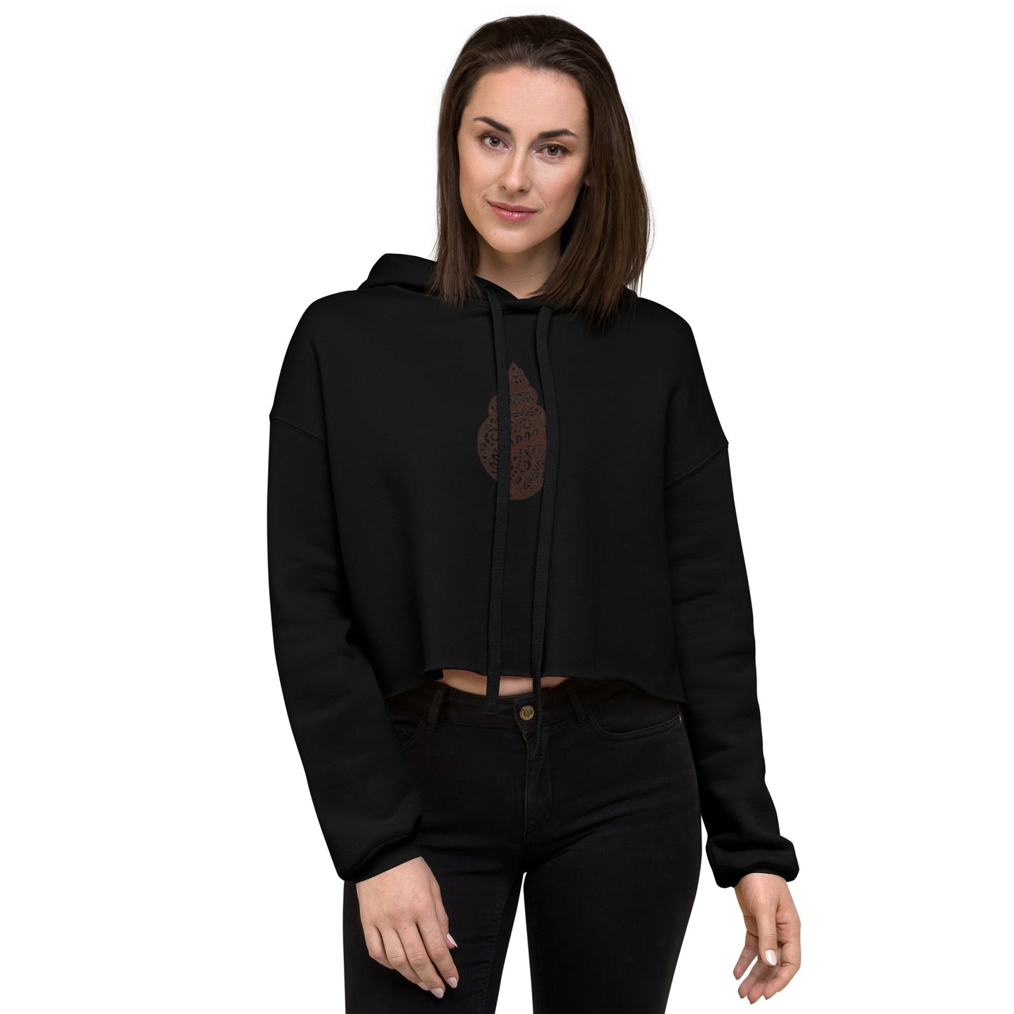 Chank Shell Theme Crop Hoodie - Premium from Nepsera Collection - Just $45.50! Shop now at Nepsera Collection