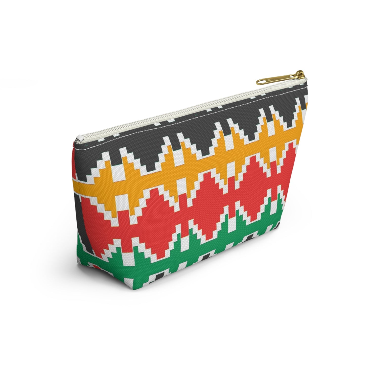 Nepali Dhaka Pattern Accessory Pouch w T-bottom - Premium Bags from Nepsera Collection - Just $20.00! Shop now at Nepsera Collection