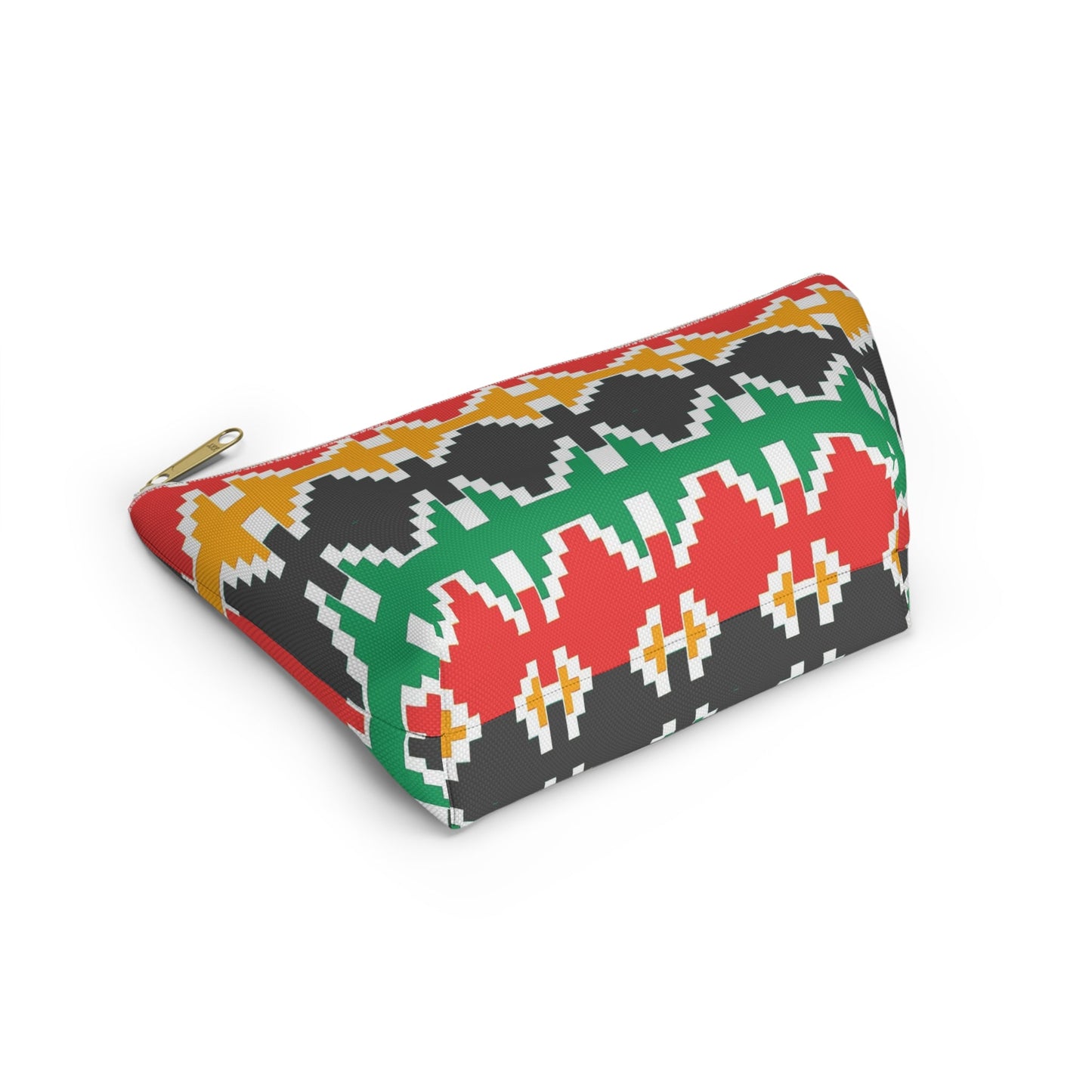 Nepali Dhaka Pattern Accessory Pouch w T-bottom - Premium Bags from Nepsera Collection - Just $20.00! Shop now at Nepsera Collection