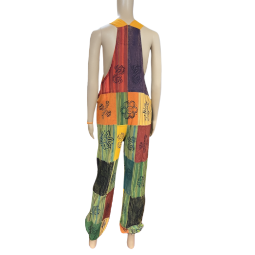 Hipster Nepali unique boho patchwork jumpsuit - Premium Apparel & Accessories from Nepsera Collection - Just $40! Shop now at Nepsera Collection