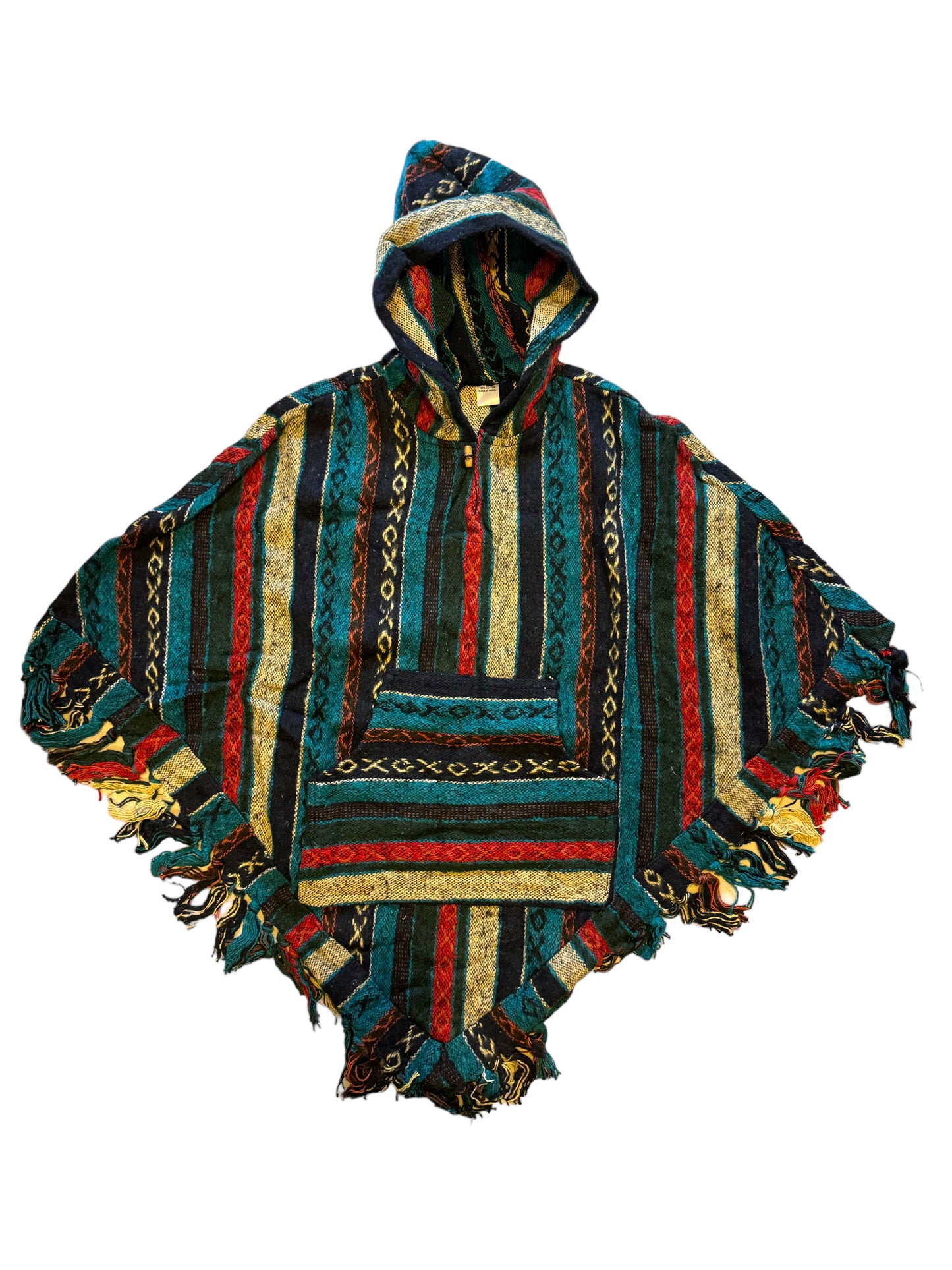 Himalayan Hooded Cape Nepalese 100% Cotton Poncho! - Premium  from Nepsera Collection - Just $50! Shop now at Nepsera Collection