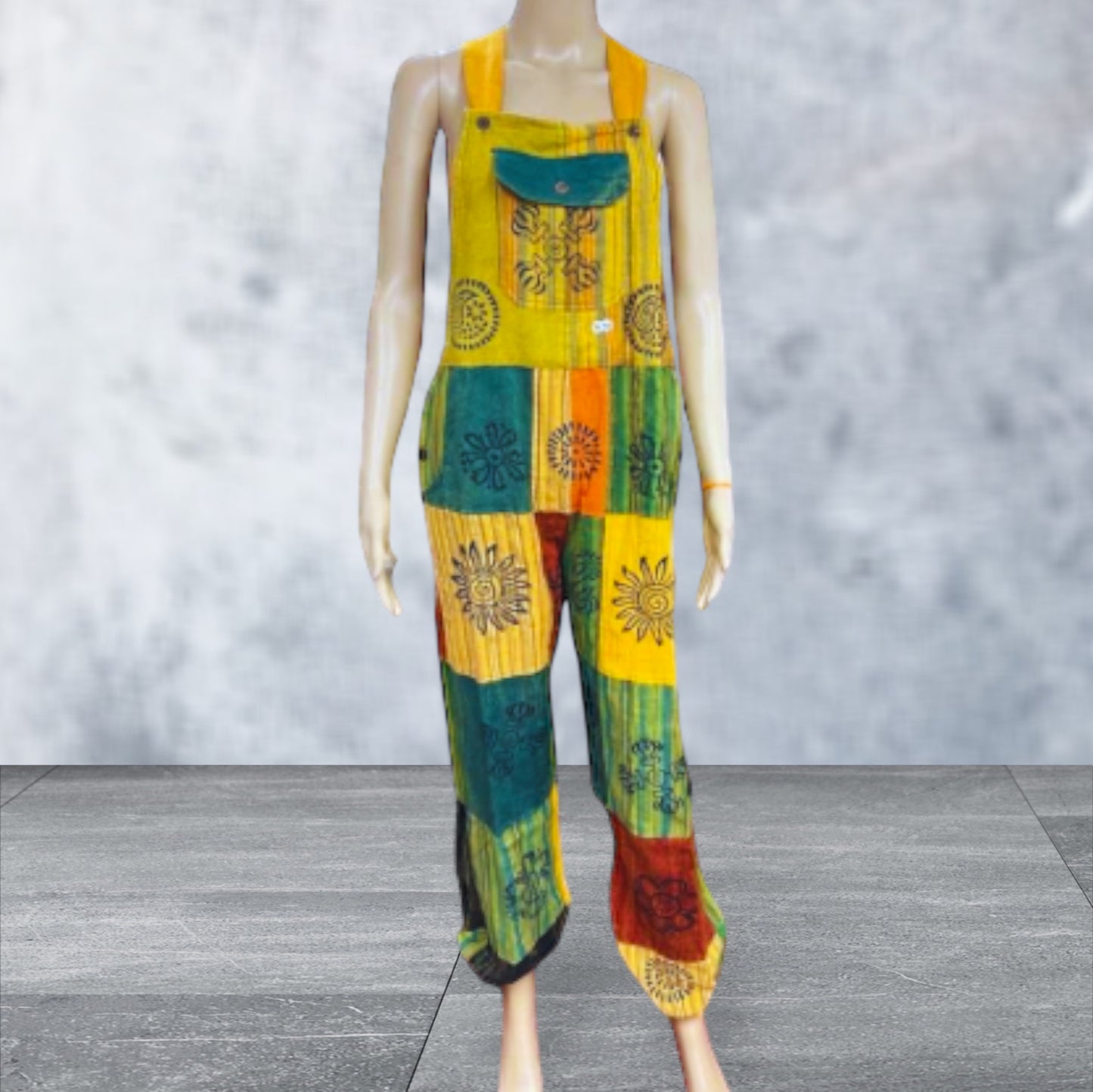 Hipster Nepali unique boho patchwork jumpsuit - Premium Apparel & Accessories from Nepsera Collection - Just $40! Shop now at Nepsera Collection