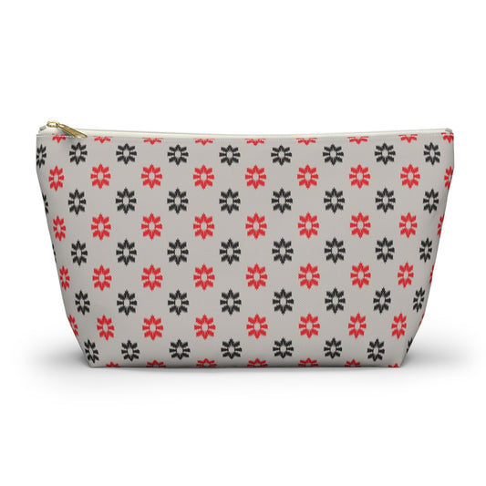 Nepali Dhaka Pattern Accessory Pouch w T-bottom - Premium Bags from Nepsera Collection - Just $25.00! Shop now at Nepsera Collection