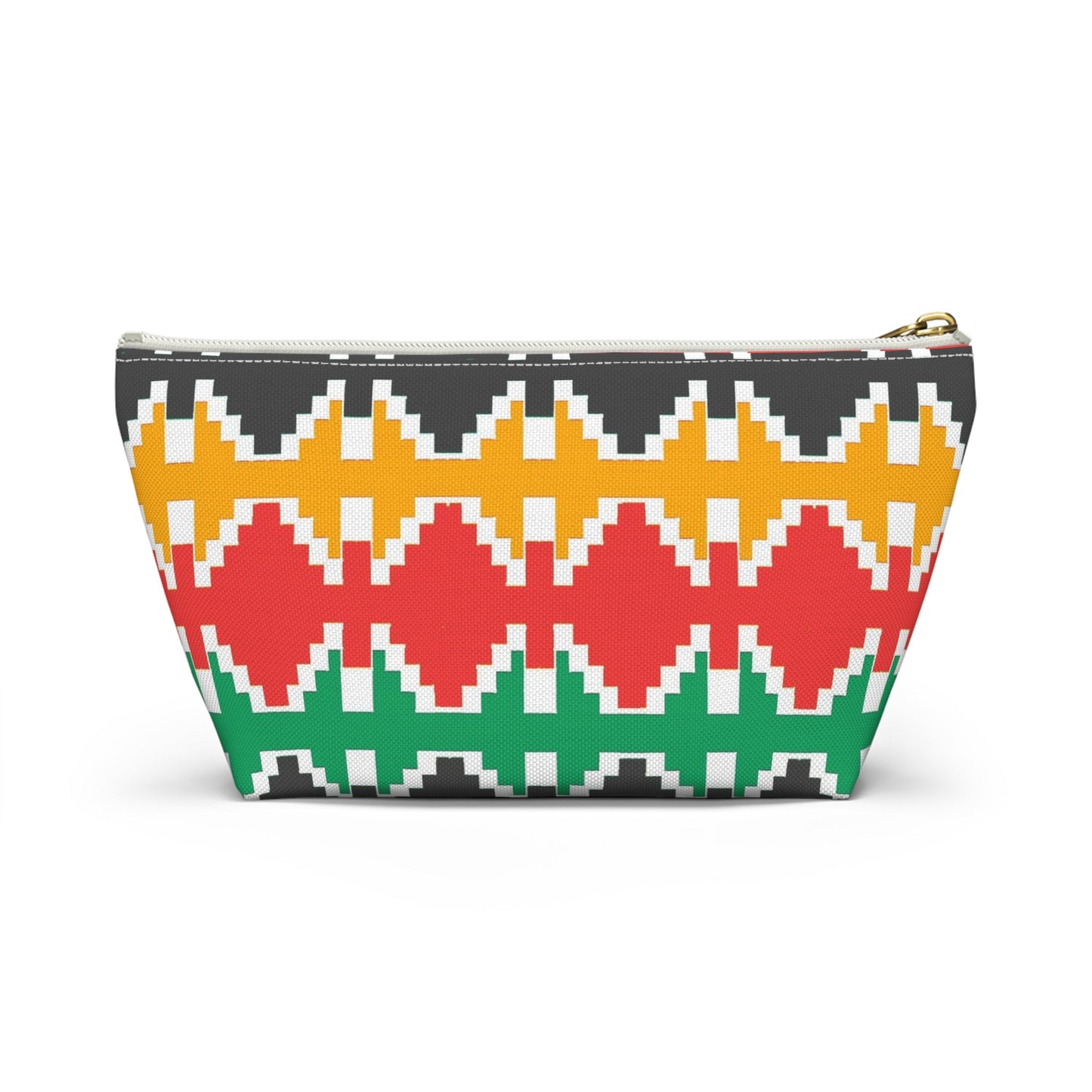 Nepali Dhaka Pattern Accessory Pouch w T-bottom - Premium Bags from Nepsera Collection - Just $20.00! Shop now at Nepsera Collection