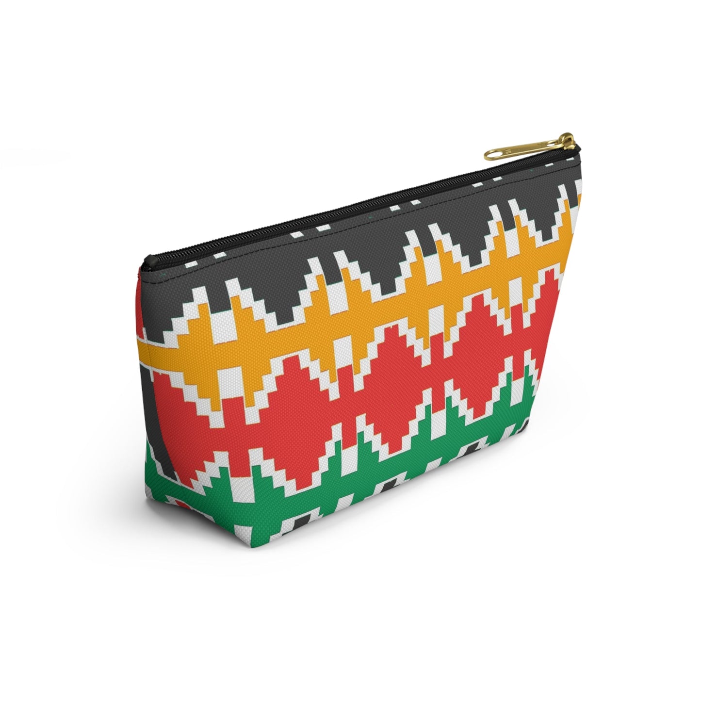 Nepali Dhaka Pattern Accessory Pouch w T-bottom - Premium Bags from Nepsera Collection - Just $20.00! Shop now at Nepsera Collection