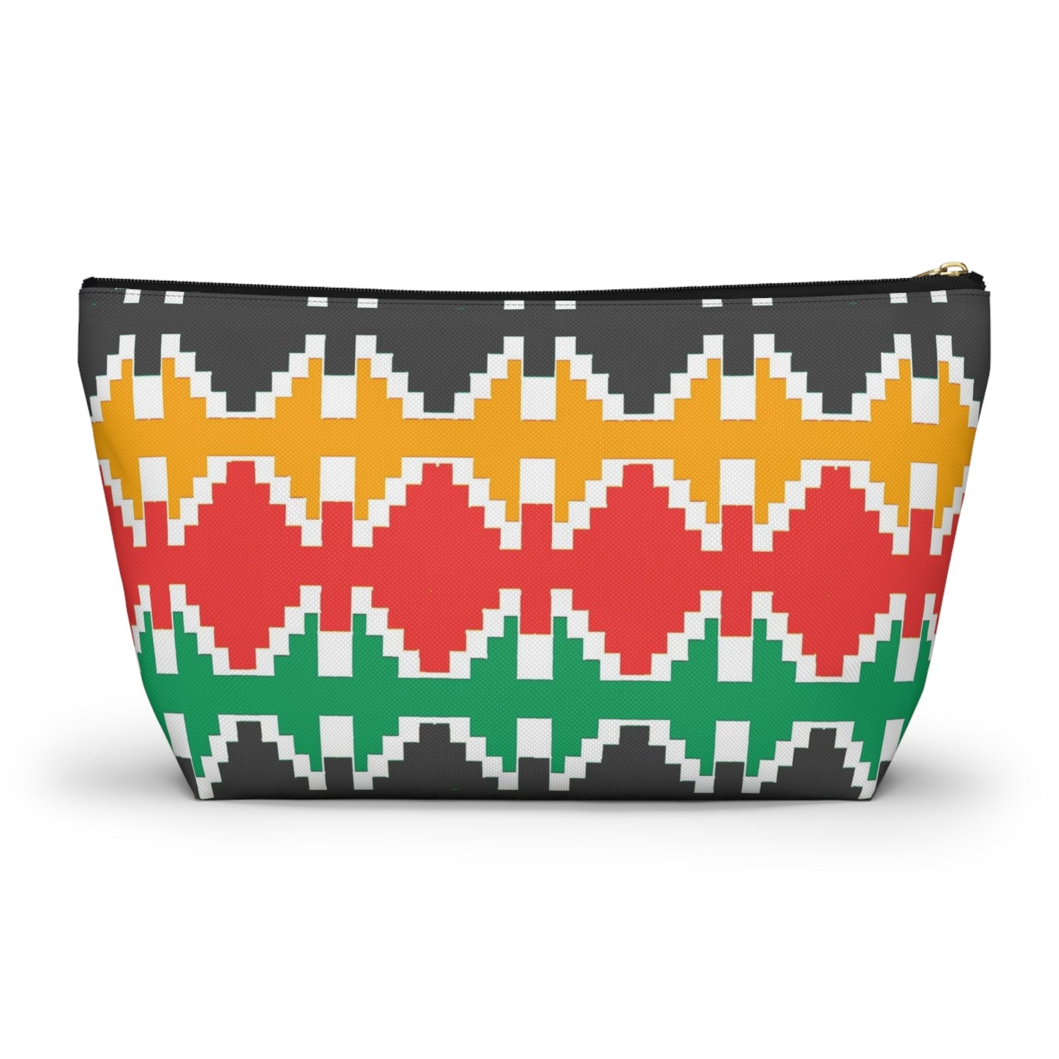 Nepali Dhaka Pattern Accessory Pouch w T-bottom - Premium Bags from Nepsera Collection - Just $20.00! Shop now at Nepsera Collection