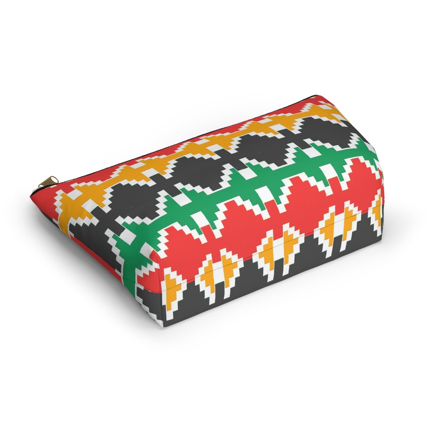 Nepali Dhaka Pattern Accessory Pouch w T-bottom - Premium Bags from Nepsera Collection - Just $20.00! Shop now at Nepsera Collection