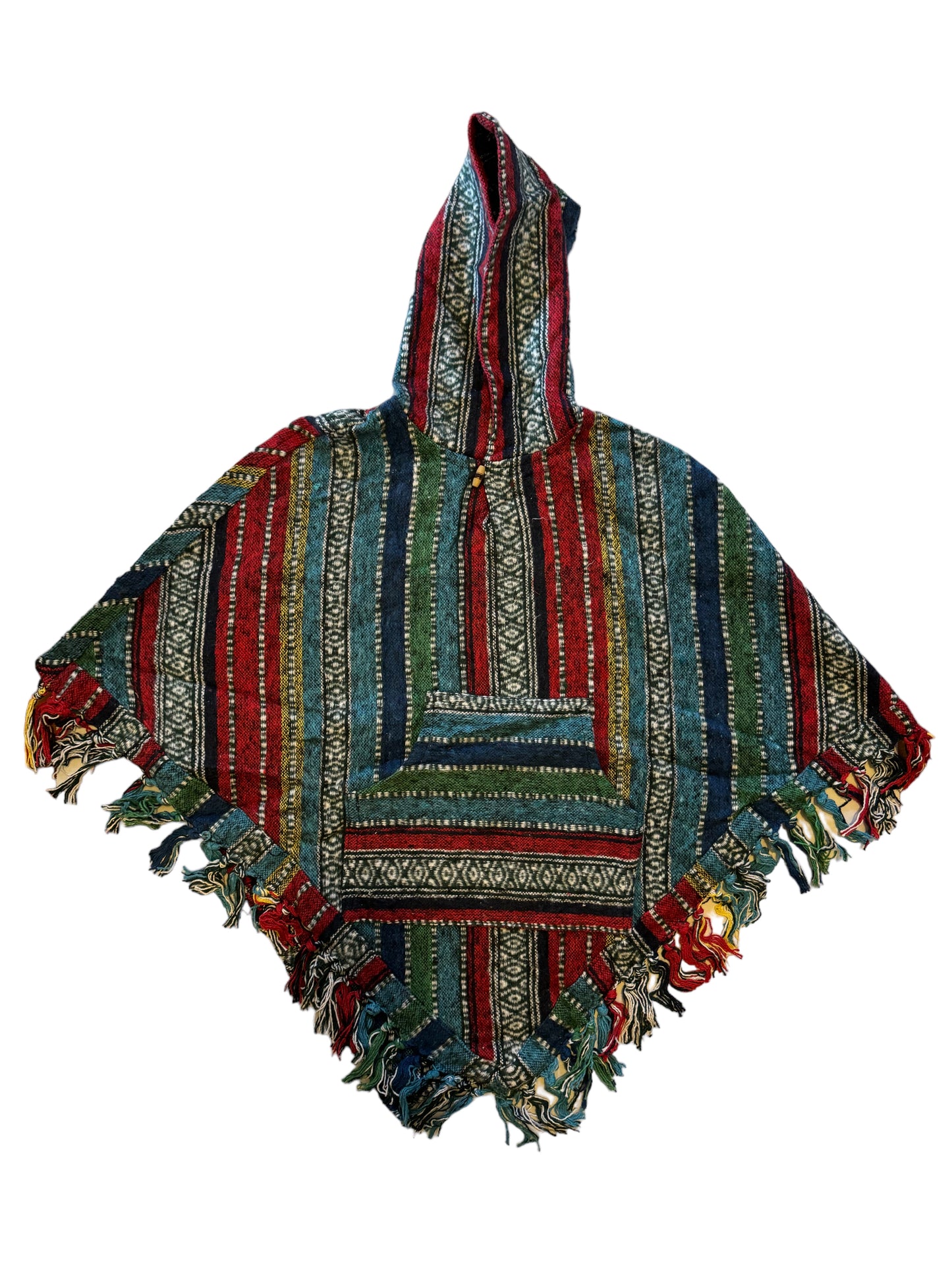 Himalayan Hooded Cape Nepalese 100% Cotton Poncho! - Premium  from Nepsera Collection - Just $50! Shop now at Nepsera Collection