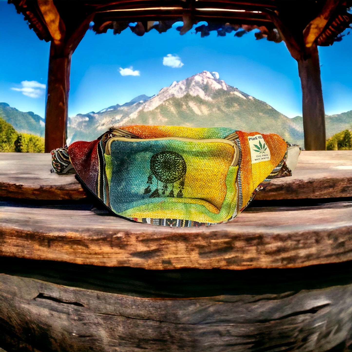Hemp Tie Dye Fanny Pack is a unique and vibrant accessory handmade in Nepal - Premium  from Nepsera Collection - Just $25! Shop now at Nepsera Collection