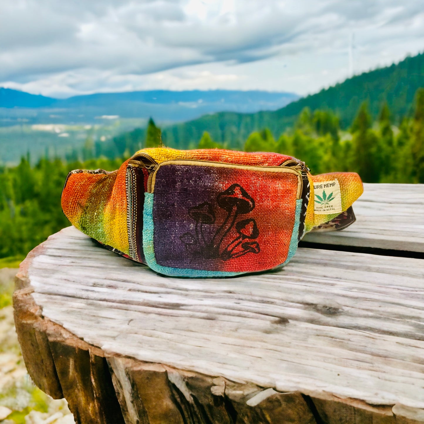 Hemp Tie Dye Fanny Pack is a unique and vibrant accessory handmade in Nepal - Premium  from Nepsera Collection - Just $25! Shop now at Nepsera Collection