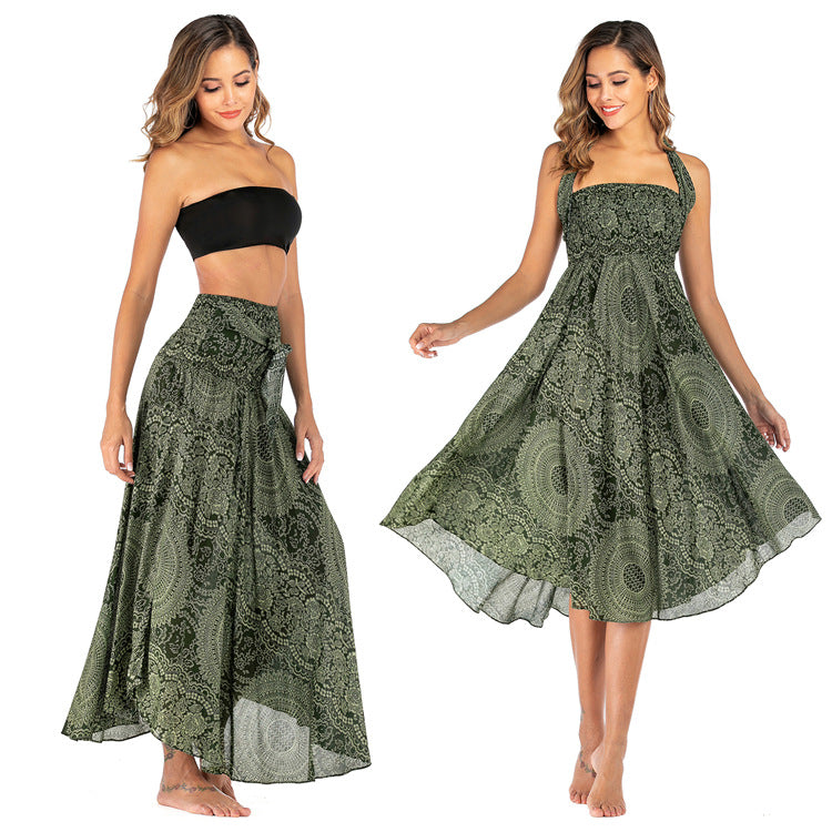 Ladies Fashion Two-Wear Swing Boho Skirt - Premium Hippie from Nepsera Collection - Just $37.65! Shop now at Nepsera Collection