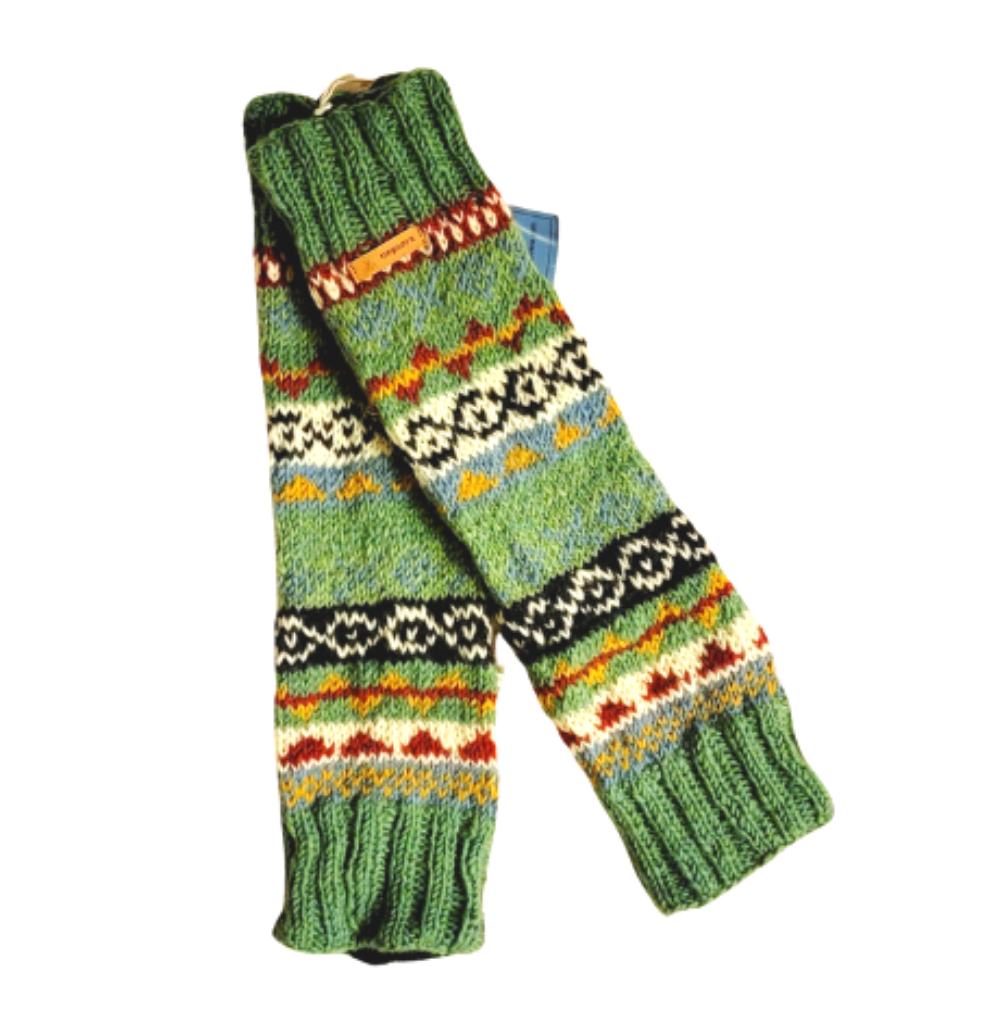 Multicolor Hand Knitted Legwarmers - Premium  from Nepsera Collection - Just $30.00! Shop now at Nepsera Collection