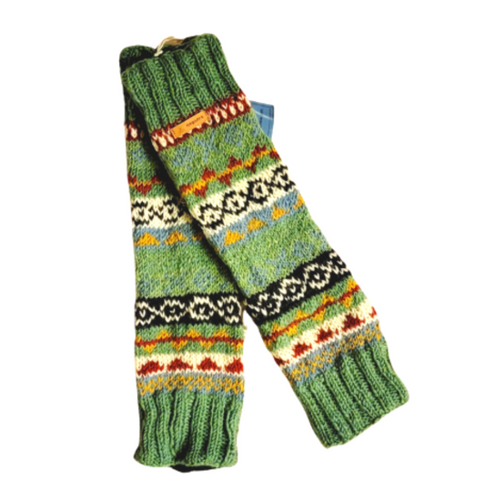 Multicolor Hand Knitted Legwarmers - Premium from Nepsera Collection - Just $30.00! Shop now at Nepsera Collection