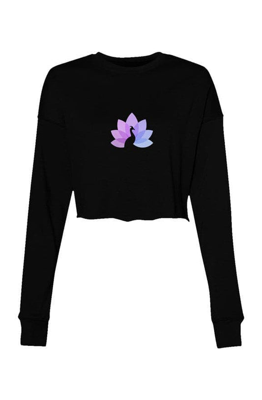 Peacock Theme Crop Crew Fleece - Premium sweatshirts from Nepsera Collection - Just $55.00! Shop now at Nepsera Collection