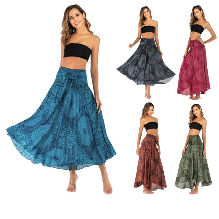 Ladies Fashion Two-Wear Swing Boho Skirt - Premium Hippie from Nepsera Collection - Just $37.65! Shop now at Nepsera Collection