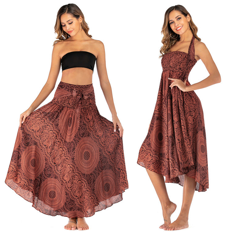 Ladies Fashion Two-Wear Swing Boho Skirt - Premium Hippie from Nepsera Collection - Just $37.65! Shop now at Nepsera Collection