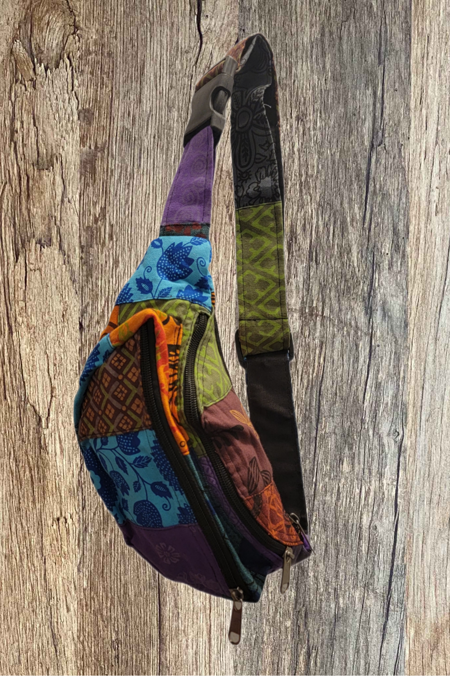 Multicolor Patchwork Fanny Pack - Premium Hemp fanny pack from Nepsera Collection - Just $18.00! Shop now at Nepsera Collection