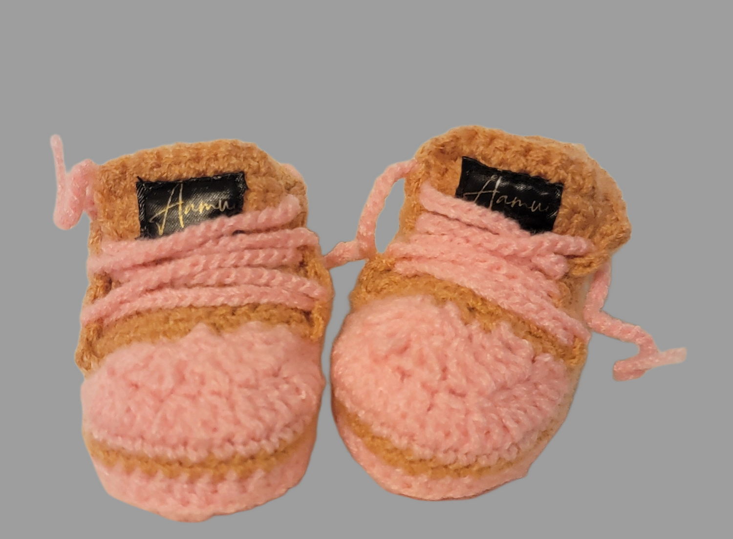 Little baby shoes. Hand knitted first sneakers for newborn boy or girl. Crochet handmade bootees. - Premium  from Aamui Nepal - Just $20.00! Shop now at Nepsera Collection